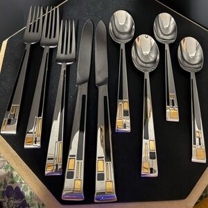 Vintage Kirk Stieff Cloissone Flatware